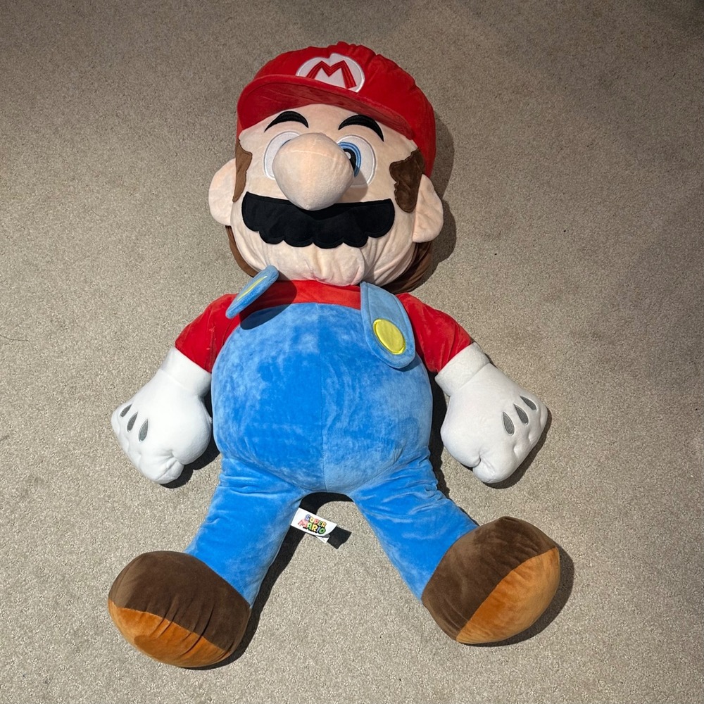 Nintendo Super Mario Jumbo Plush 39 Inch Giant Stuffed Toy Figure Collectible